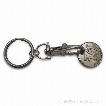 Copper/Iron Stamped Metal Keychain, Customized Designs Accepted
